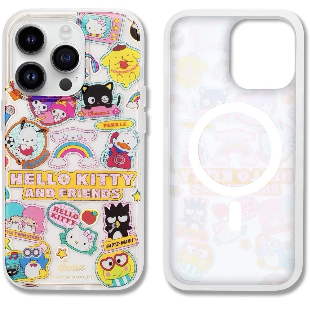 D0042-Sonix Hello Kitty and Friends MagSafe Case iPhone 14 Pro Max Sticker Clear